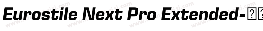 Eurostile Next Pro Extended字体转换